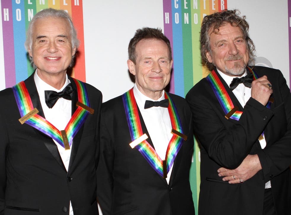 Robert Plant, Jimmy Page and John Paul Jones at the Kennedy Center awards