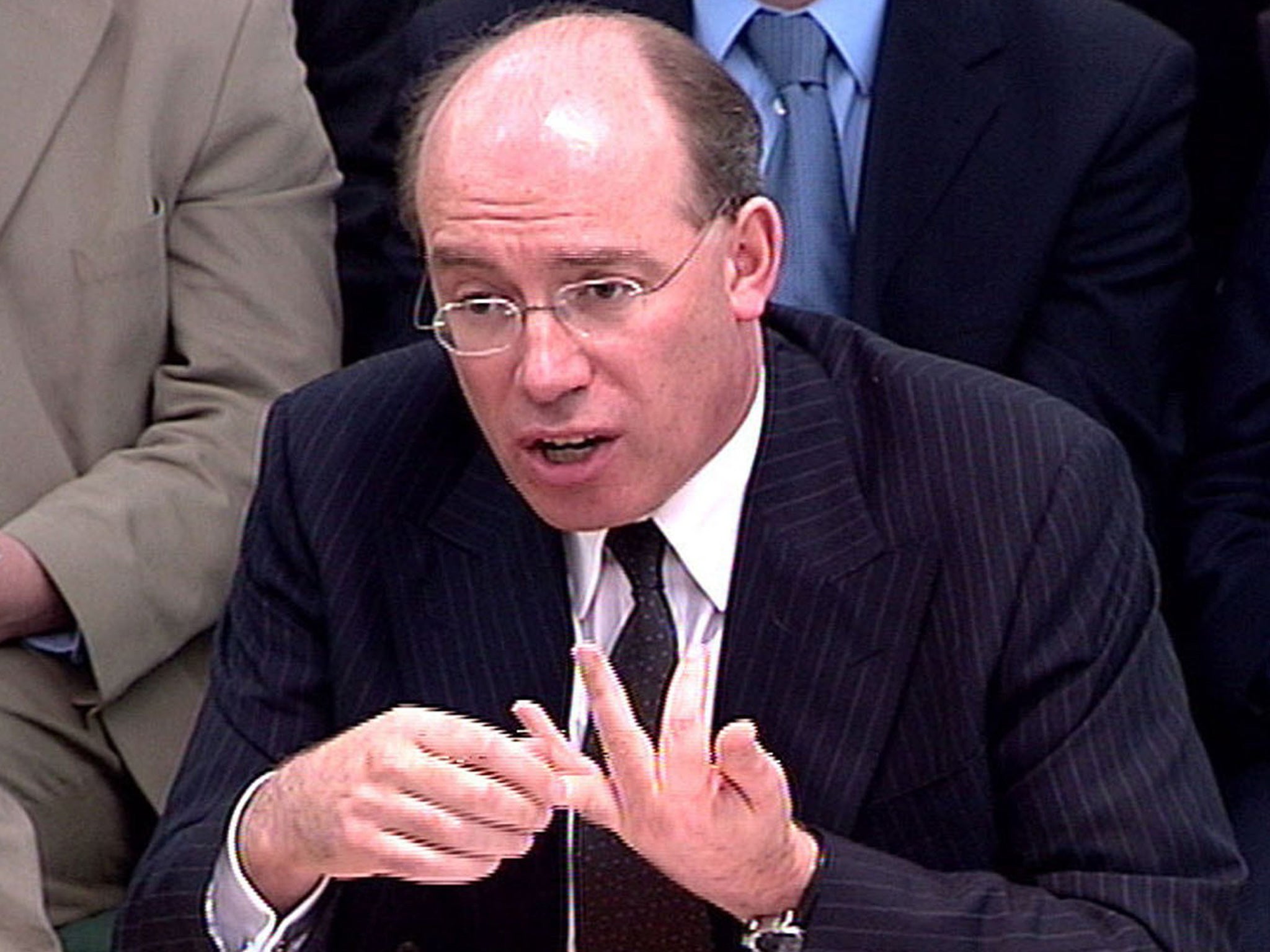 James Crosby during a Treasury Select Committee meeting