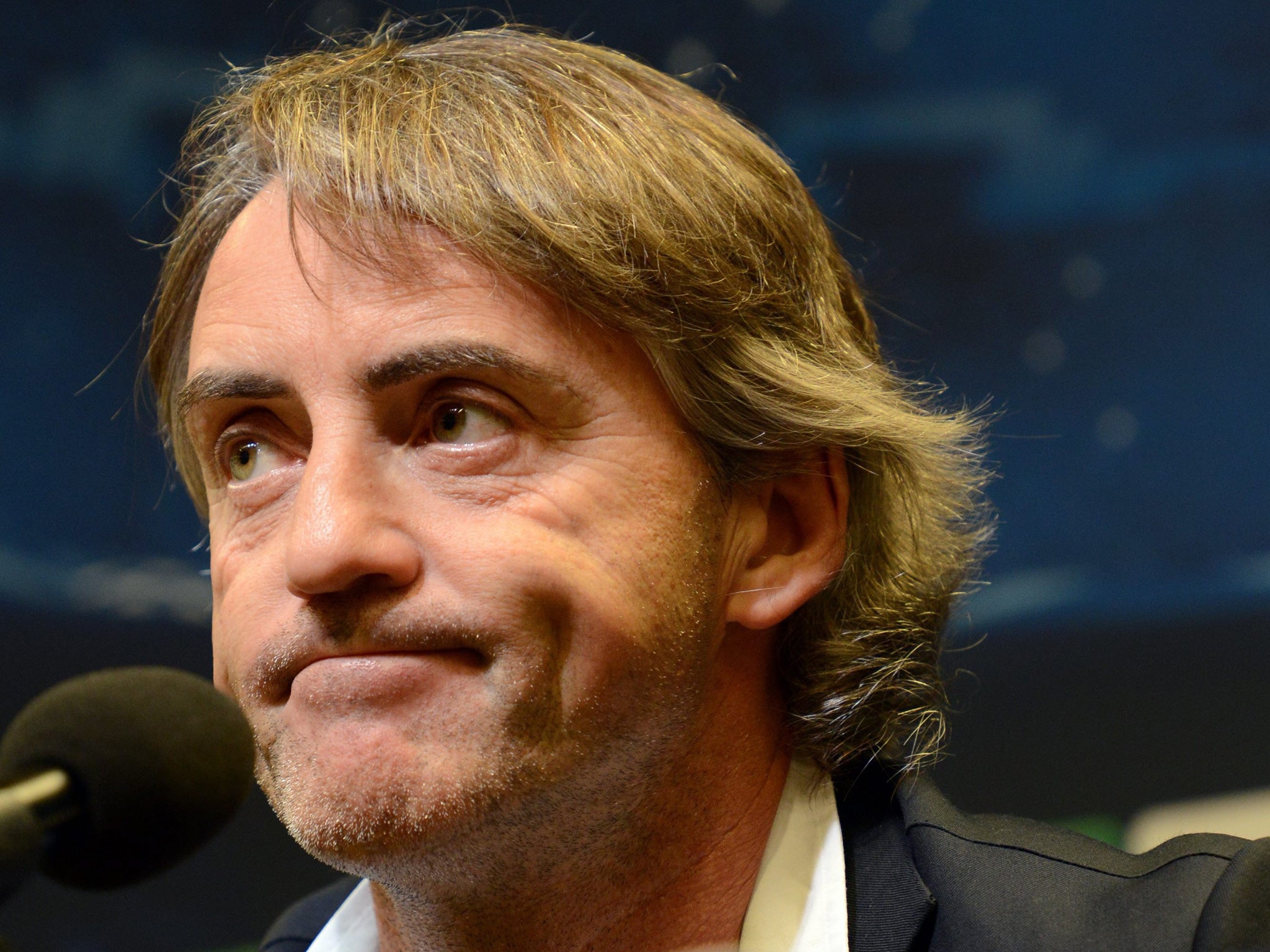 Roberto Mancini, the Manchester City manager