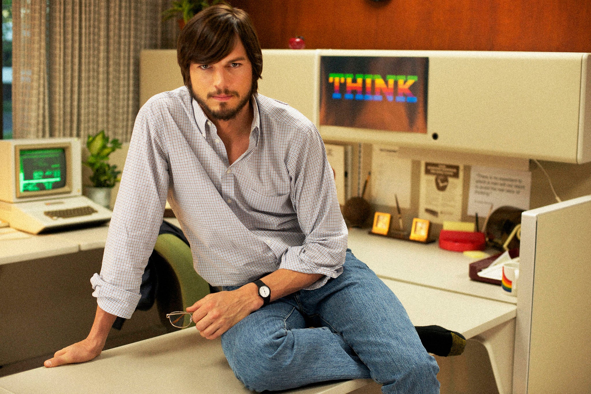 Ashton Kutcher as Apple co-founder Steve Jobs