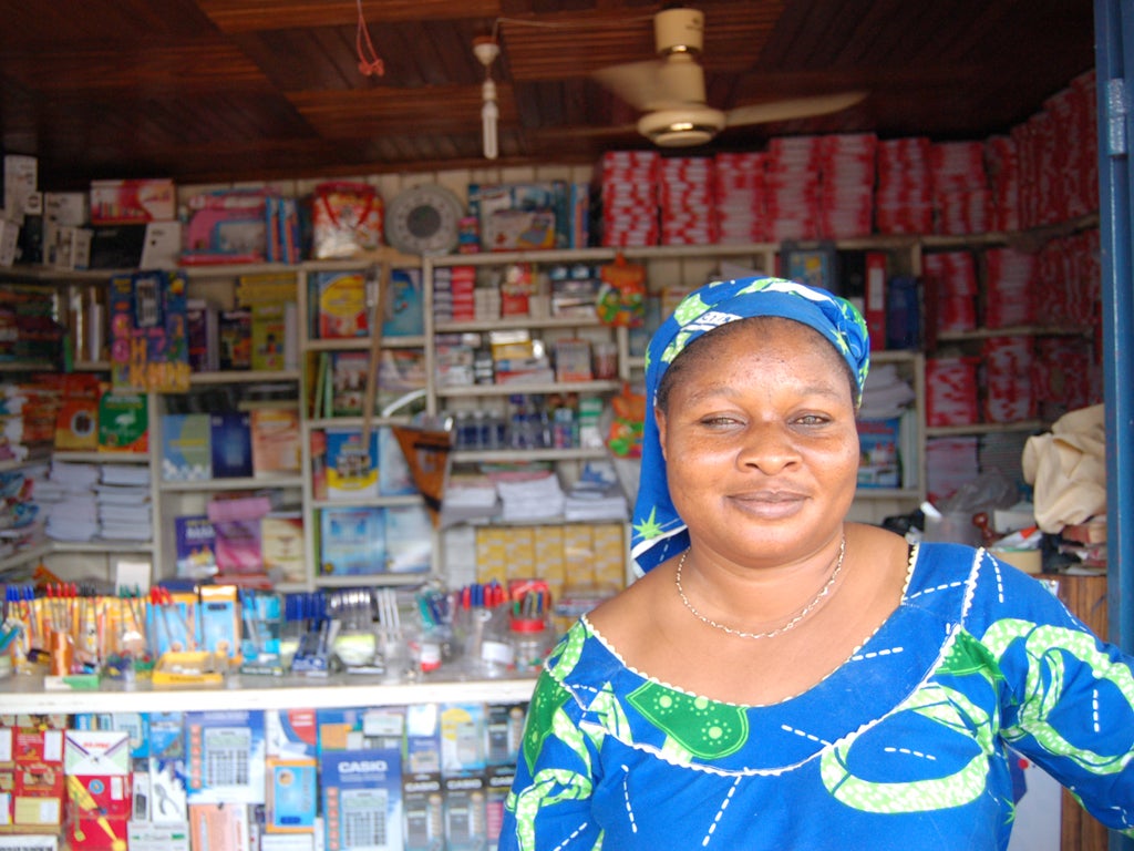 The owner of the Sheriff Stationary and General Goods store in Assin Foso