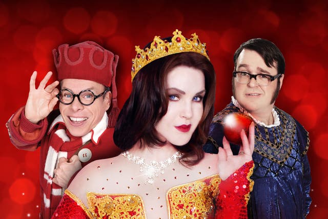 <b>Snow White and the Seven Dwarfs, New Wimbledon Theatre, London, 7 December to 13 January</b>
<p>Starring Elvis’s ex-wife Priscilla Presley as the Wicked Queen in her pantomime debut, this show is more star-studded than the royal tiara. It features Warw