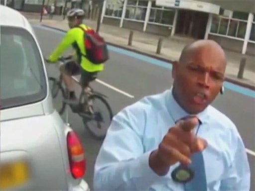 The clips shown in the documentary come from YouTube, where cyclists with helmet cameras post footage to shame errant drivers