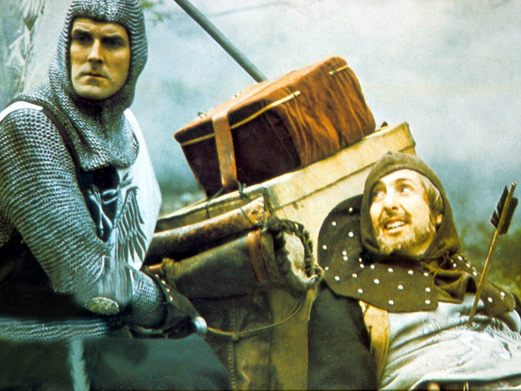 John Cleese and Eric Idle in 'Monty Python And The Holy Grail'