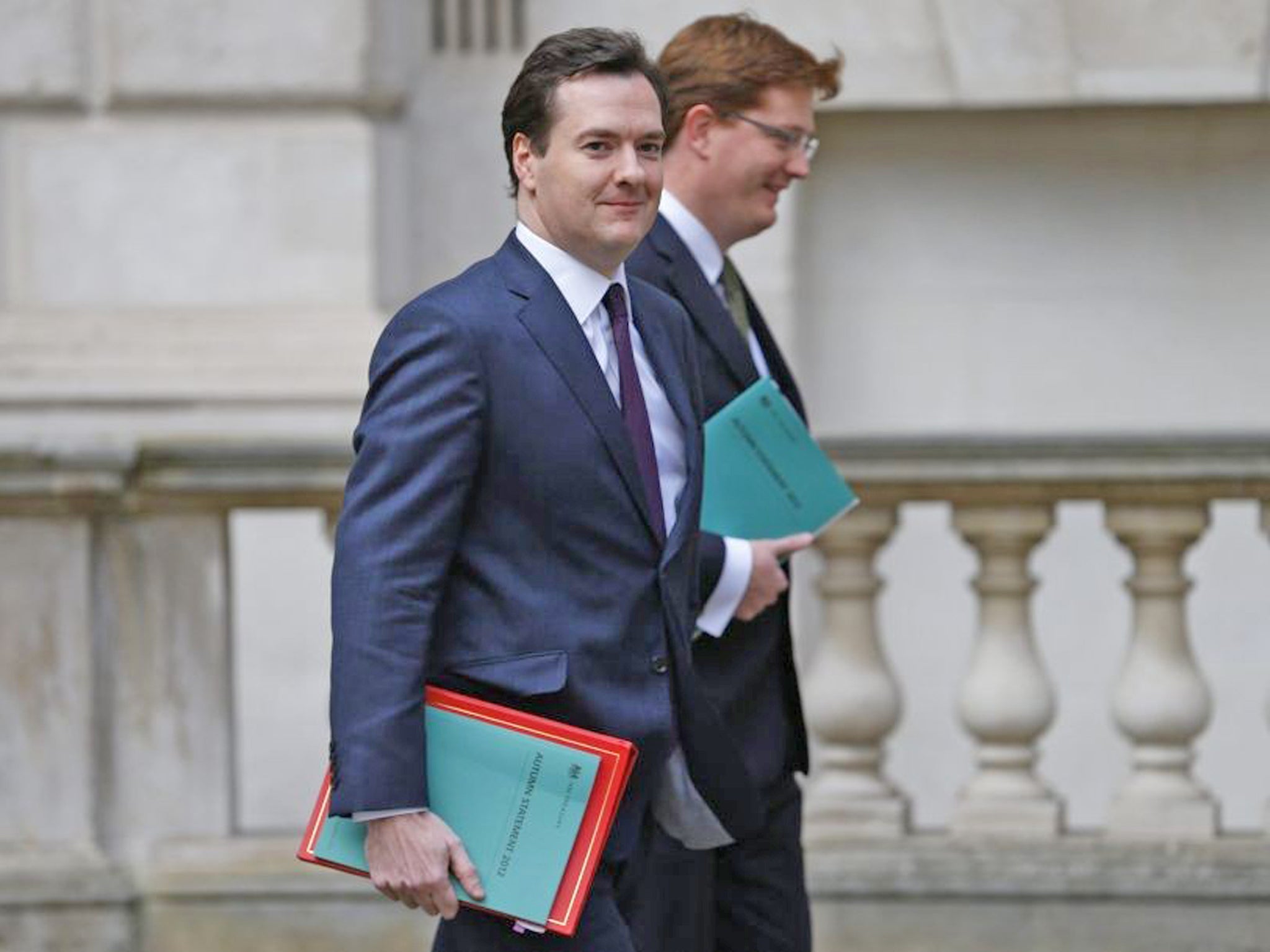 Chancellor George Osborne with Chief Secretary to the Treasury, Danny Alexander