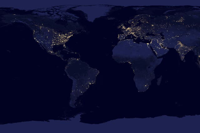 Photos released from Nasa show fascinating images of the world at night from space