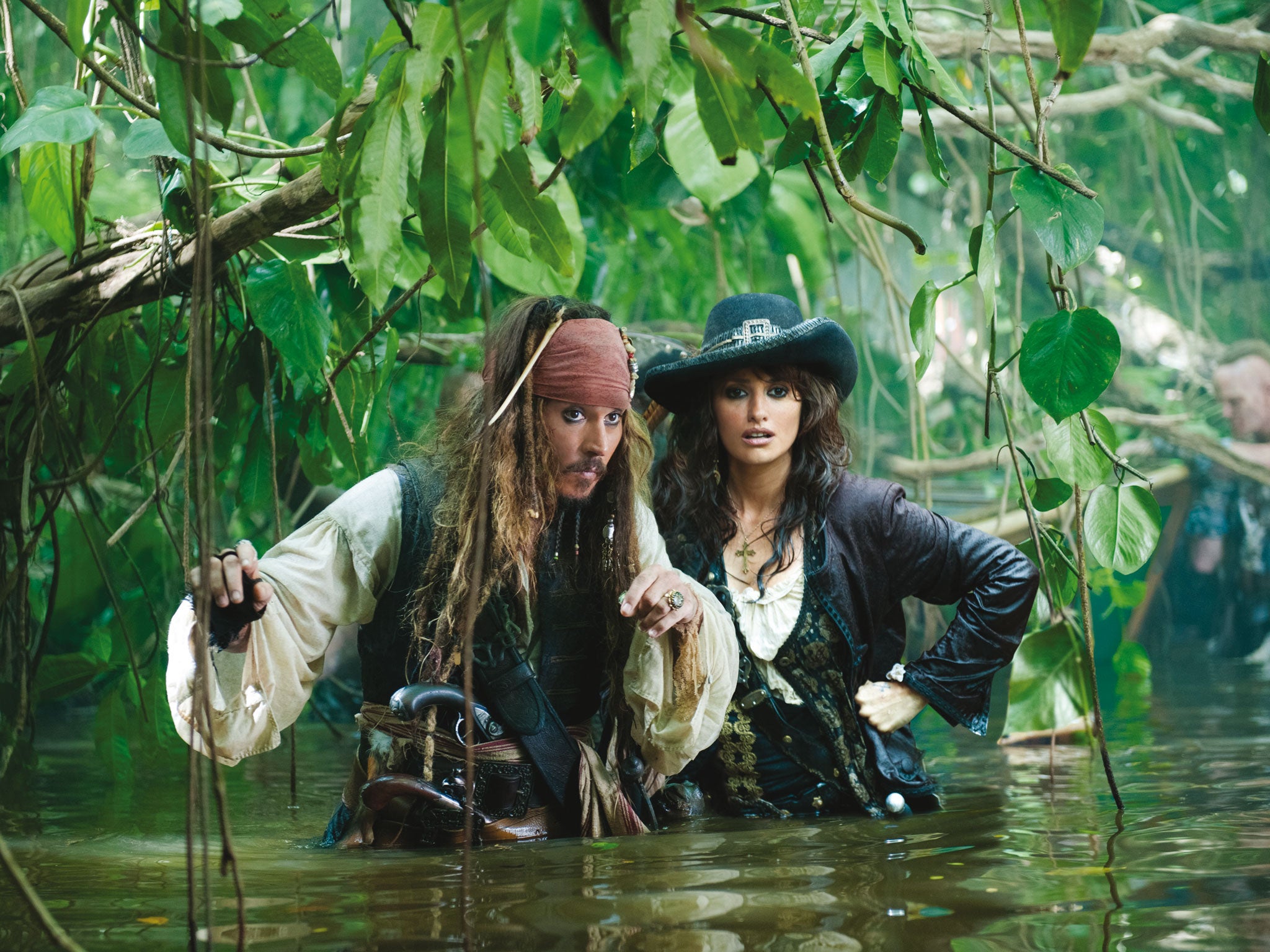 Johnny Depp stars as Captain Jack in Pirates of the Caribbean