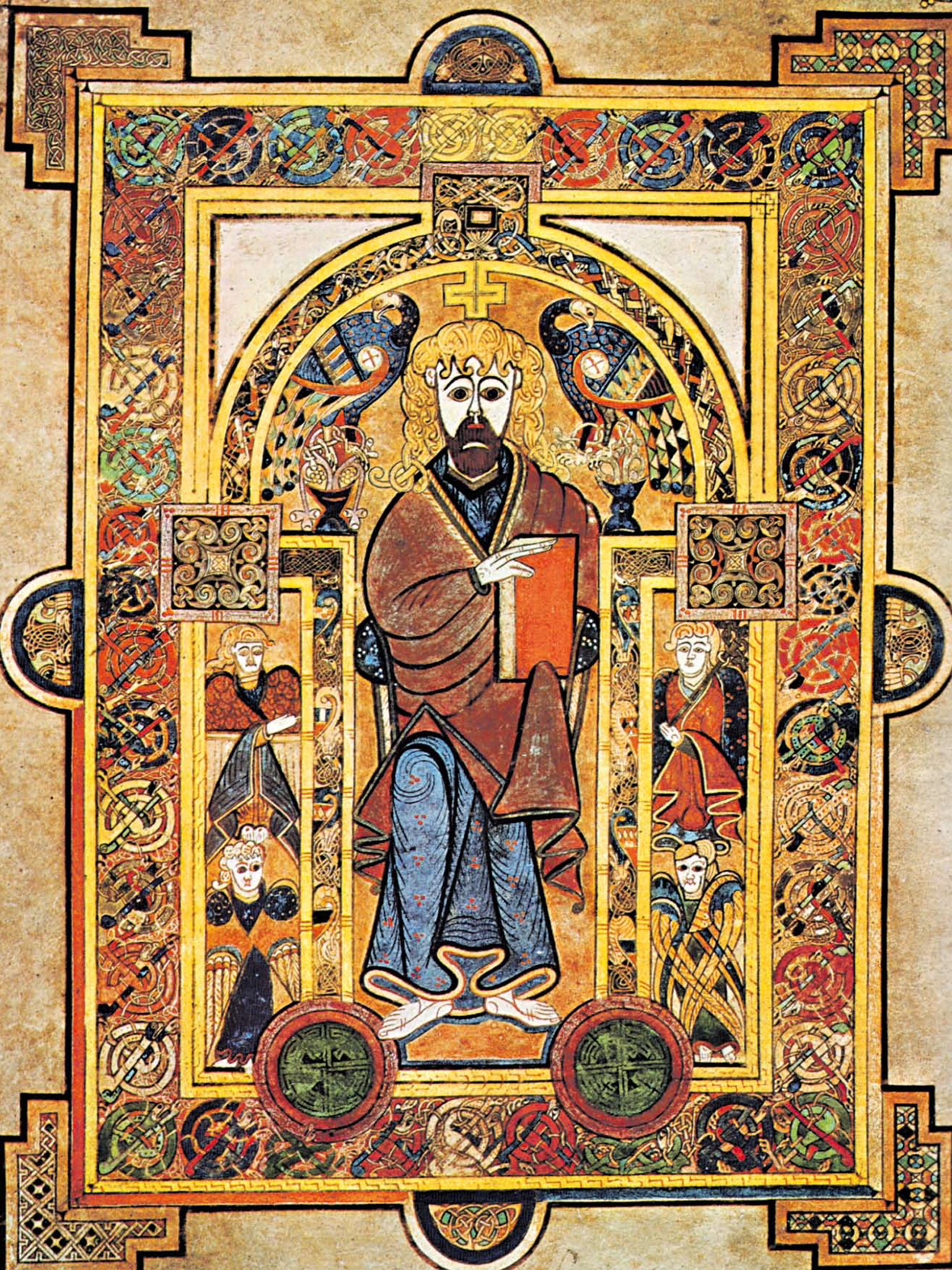 Enigmas of ancient art: Page from the Book of Kells