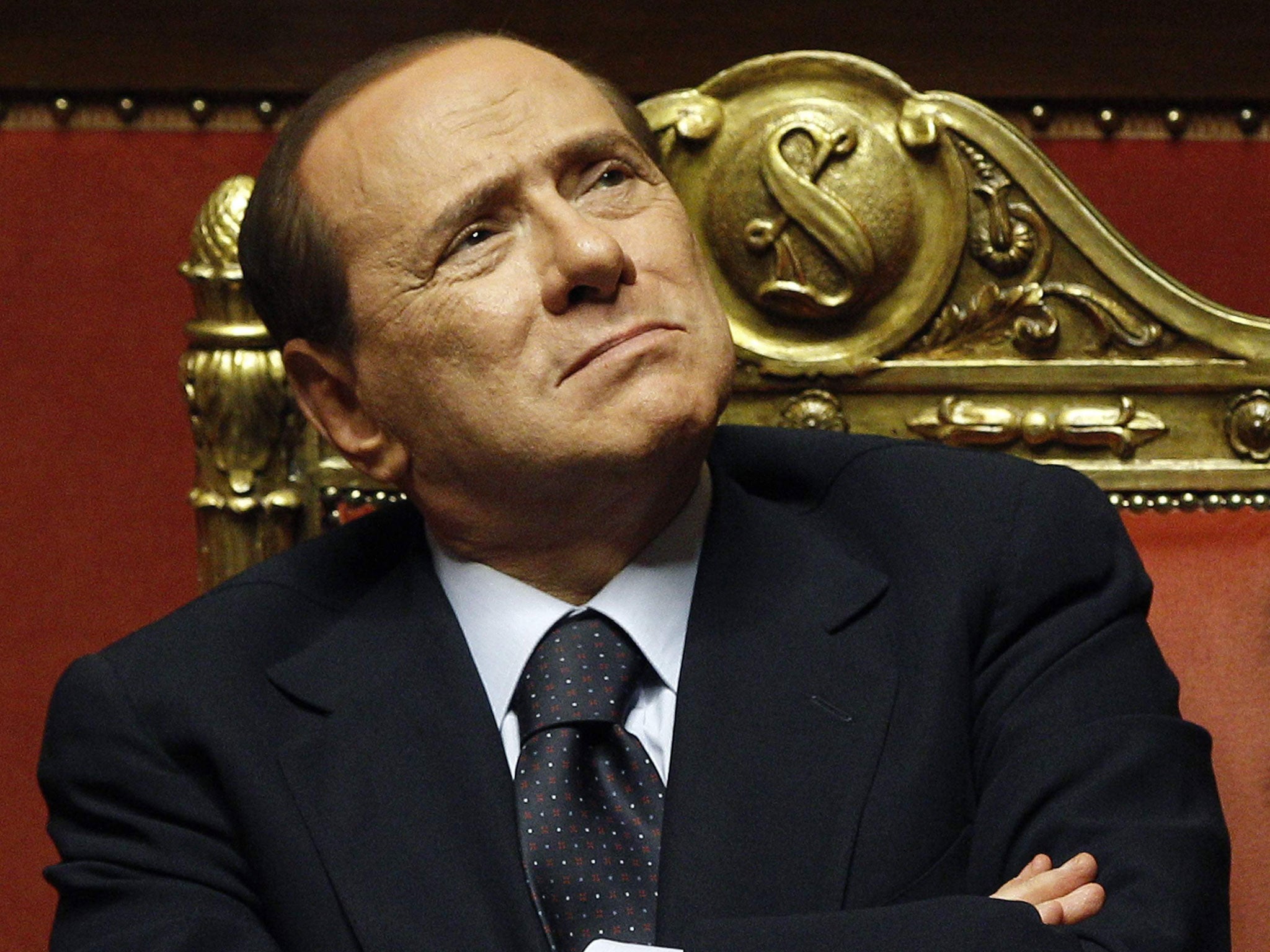 Silvio Berlusconi's PDL (People of Freedom) party abstained on a confidence vote