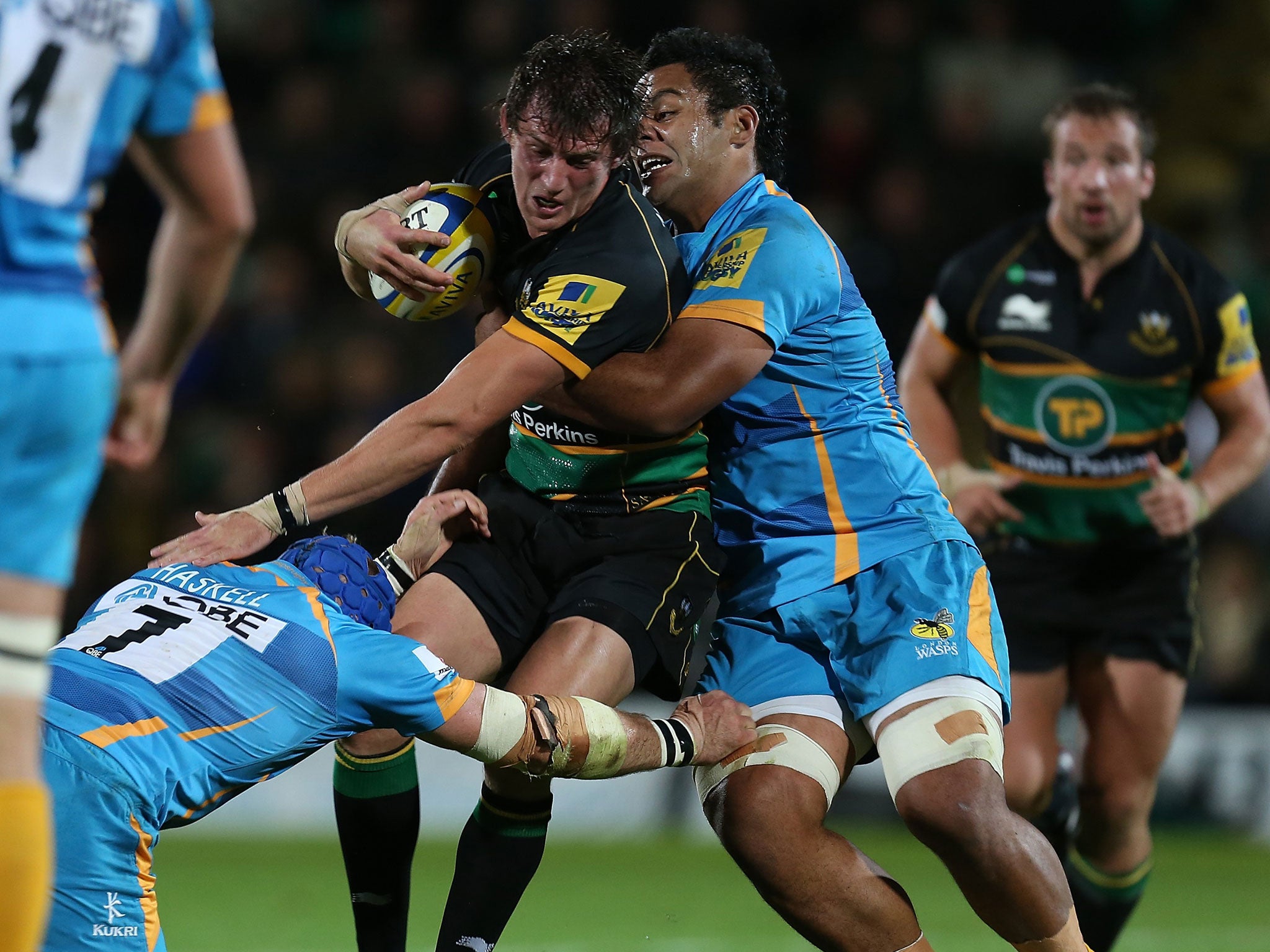 Tom Wood returns to domestic action with Northampton tonight