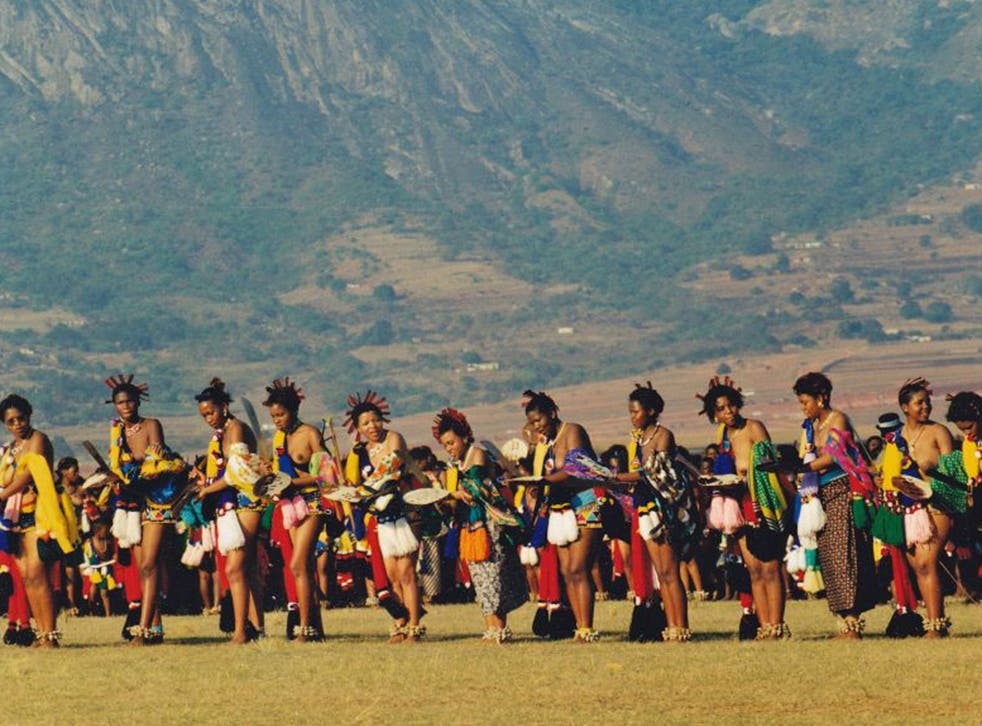 Great gathering: the Umhlanga reed dance