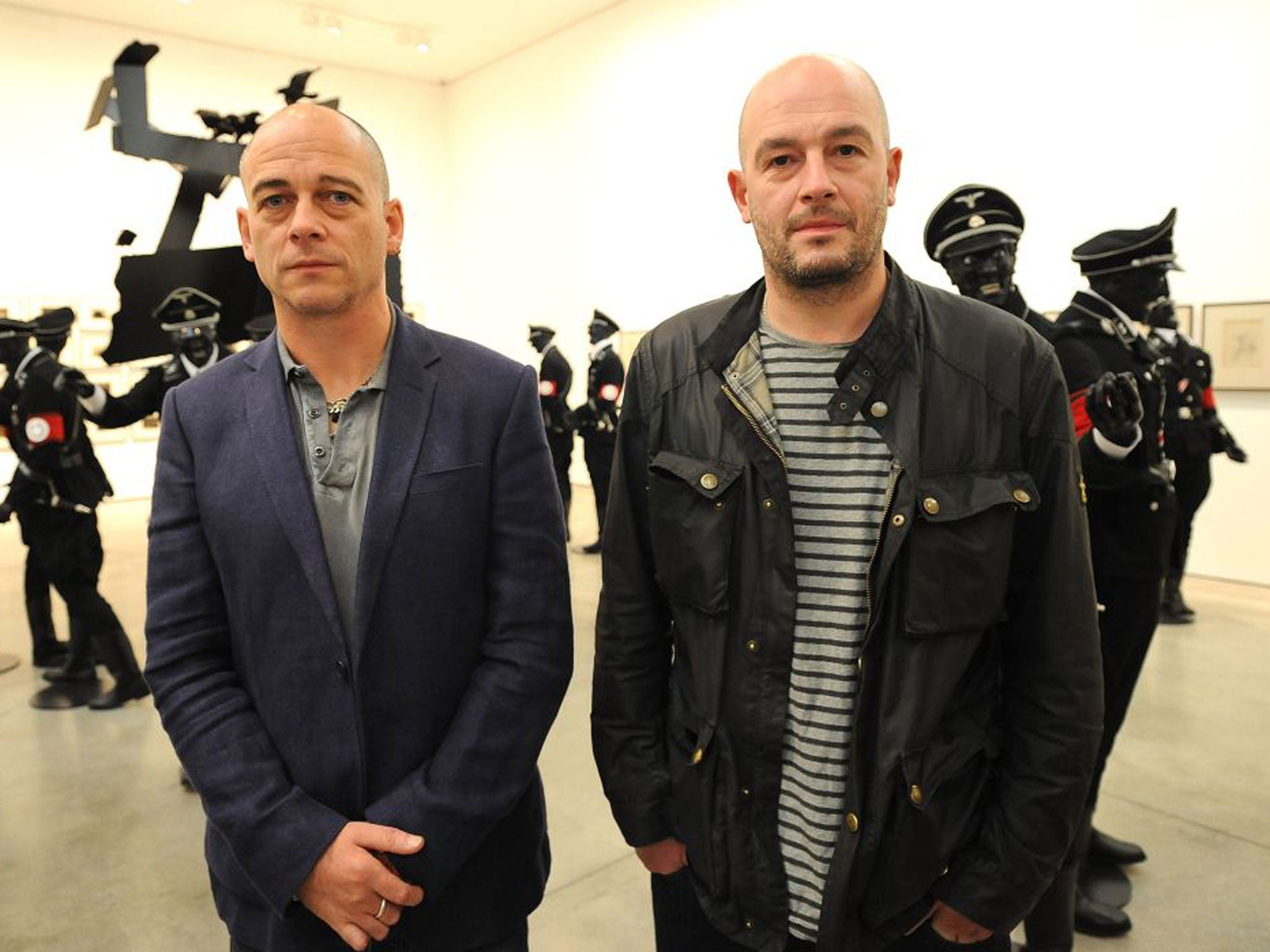 Russian prosecutors have launched an investigation into whether an installation by British artists Jake and Dinos Chapman, exhibited at St Petersburg’s Hermitage Museum breaches the country’s extremism laws