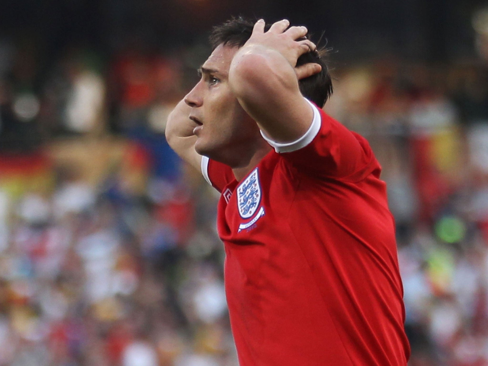 Frank Lampard sees his World Cup goal ruled out