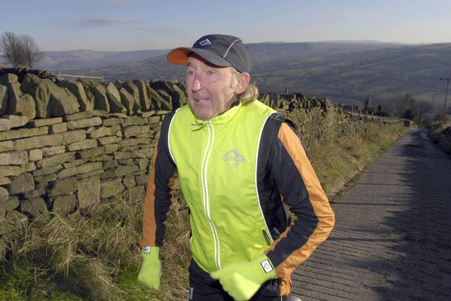 Marathon man: Ron Hill still pounds the roads near Hyde today