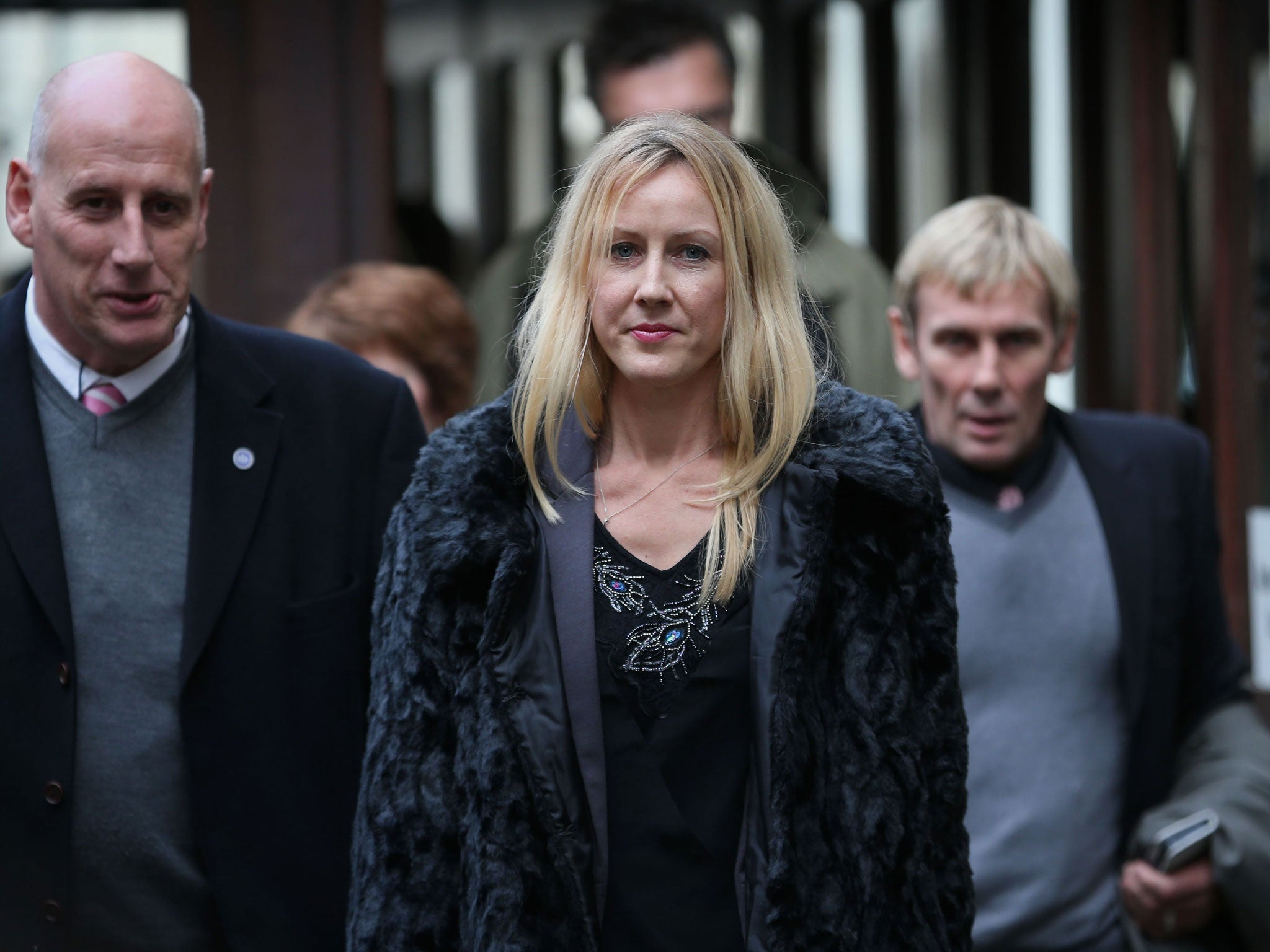 Cancer treatment dispute: Sally Roberts outside court