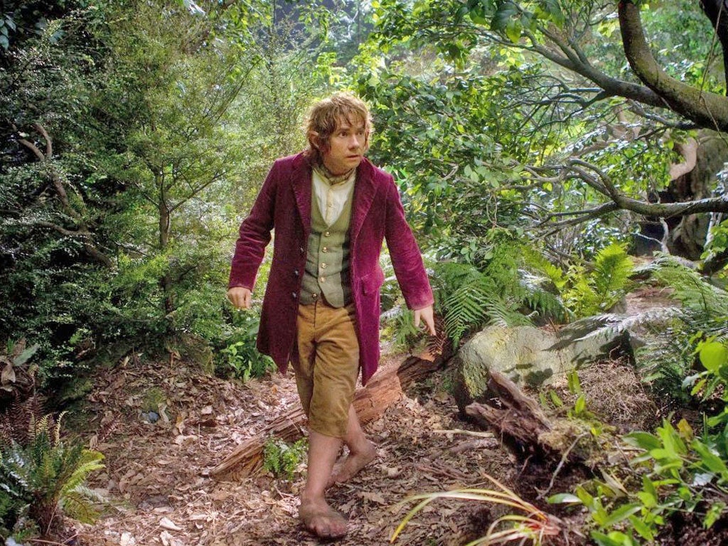 Engaging: Martin Freeman as Bilbo Baggins in the first film of the
Hobbit trilogy