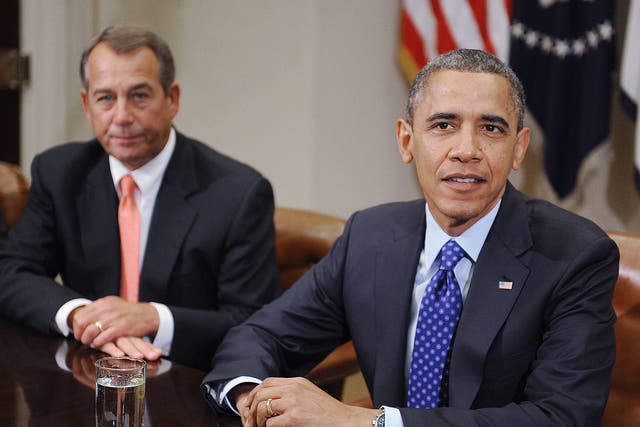 President Barack Obama and House Speaker John Boehner