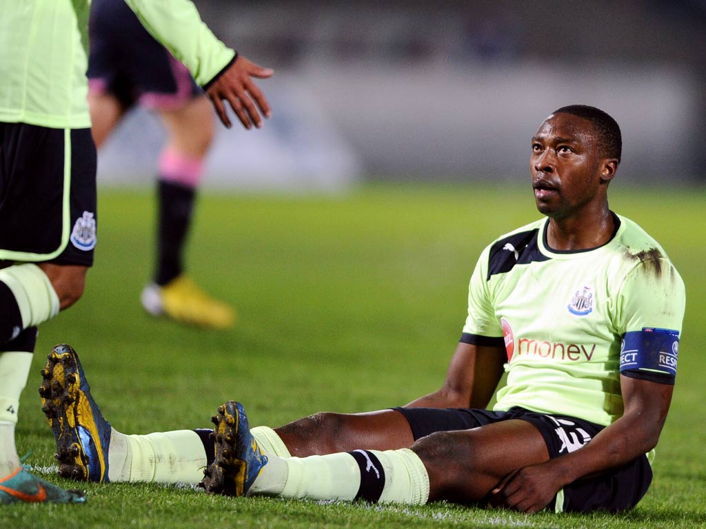 Newcastle striker Shola Ameobi
