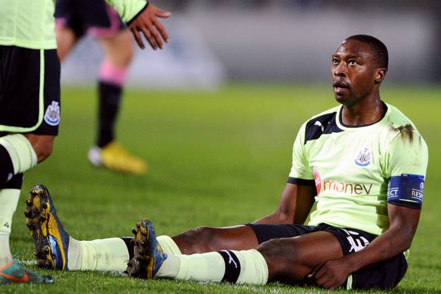 Newcastle striker Shola Ameobi 