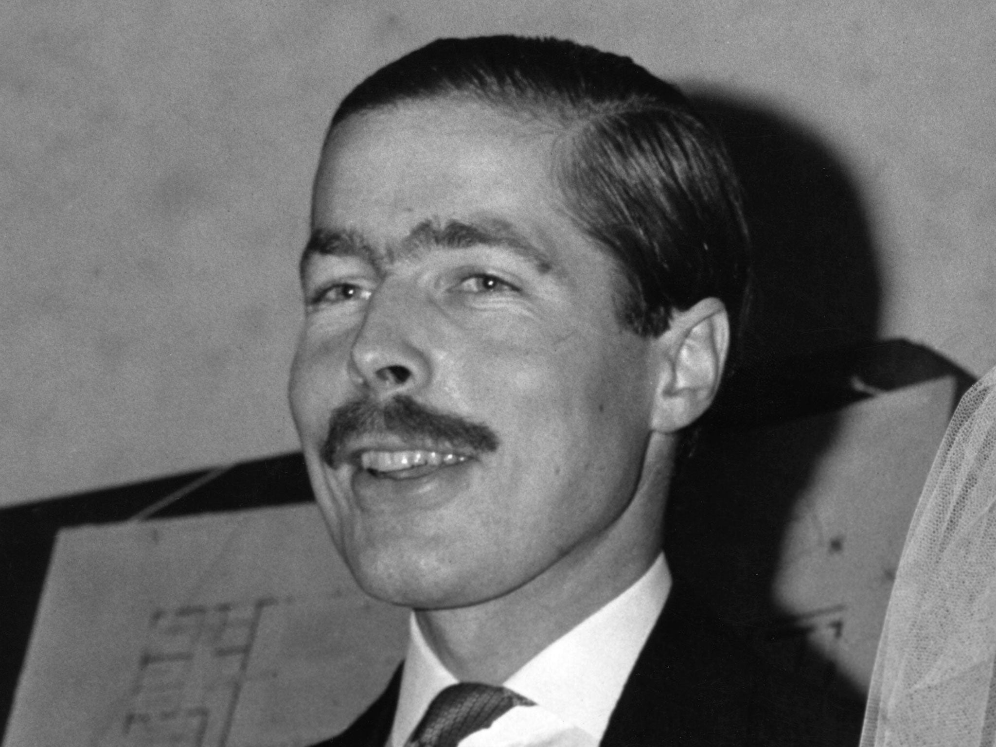 Lord Lucan, aristocrat and alleged murderer, on his wedding day in 1963