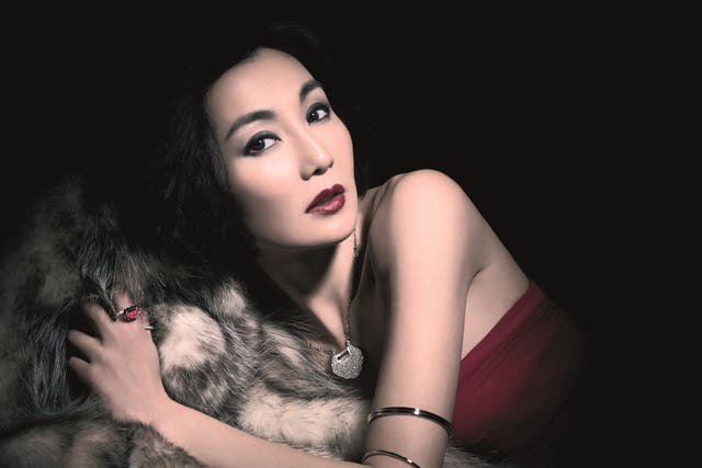 Maggie Cheung who models for Qeelin