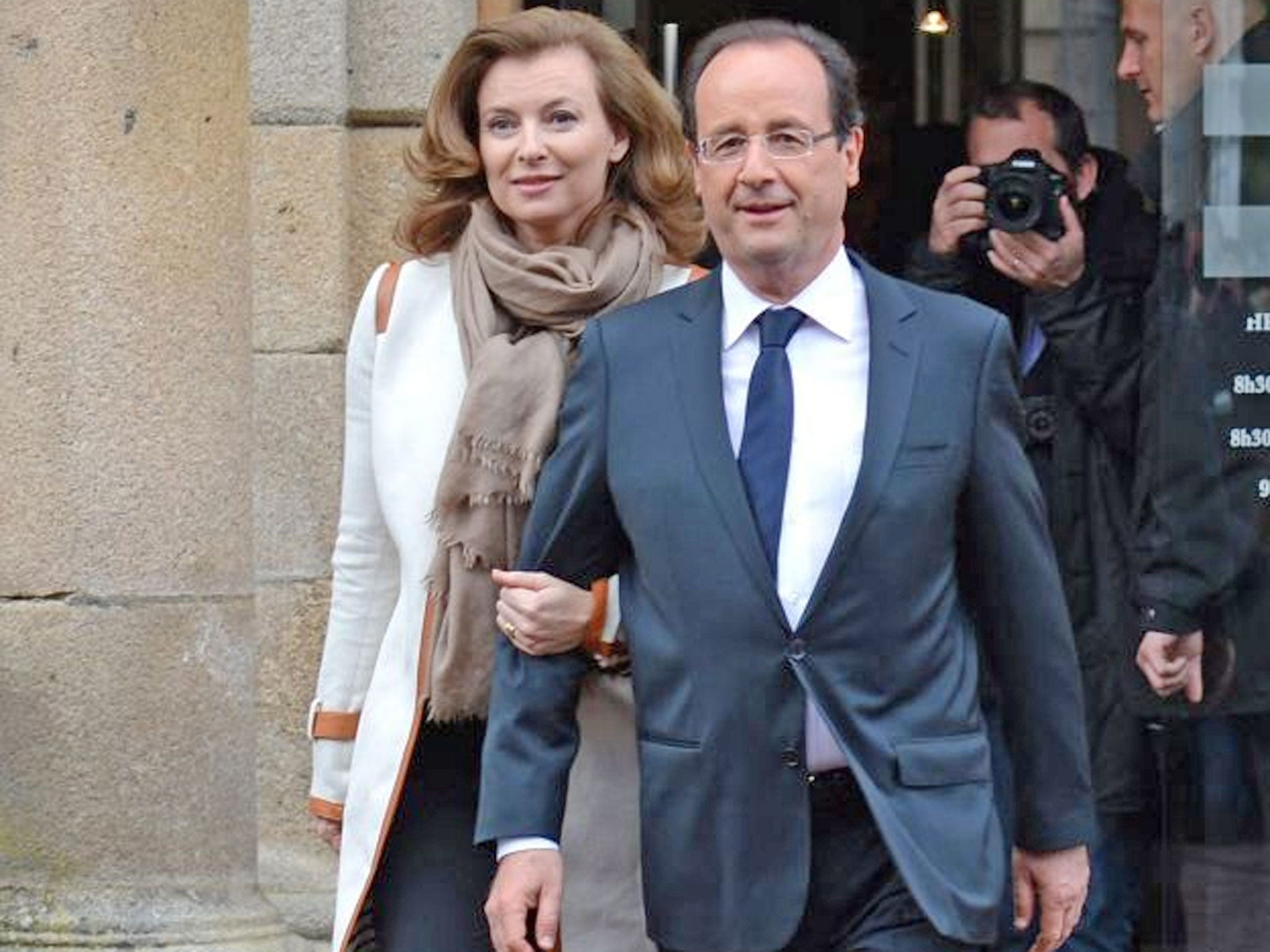 François Hollande’s aides said his letter was a ‘personal testimony’ as a private citizen in the case concerning his girlfriend Valérie Trierweiler