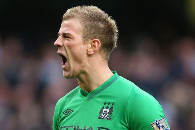 Joe Hart: City goalkeeper defended his actions that led to United’s late winner in Sunday’s derby