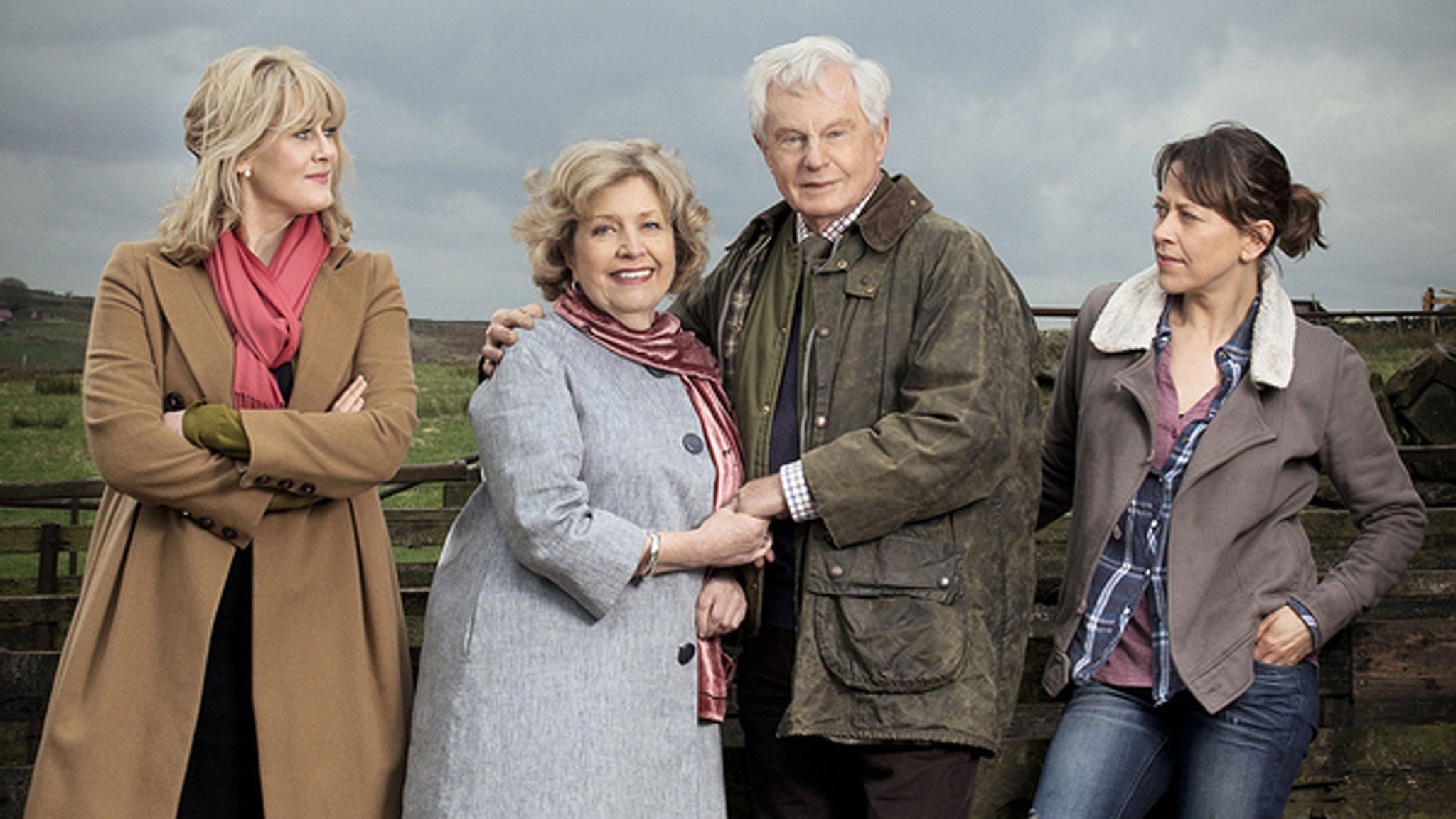 Last Tango in Halifax cast (from left: Sarah Lancashire, Anne Reid, Derek Jacobi, Nicola Walker)