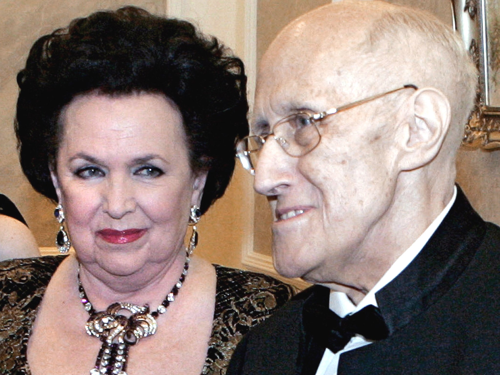 Galina Vishnevskaya pictured with her husband, the celebrated cellist and conductor Mstislav Rostropovich