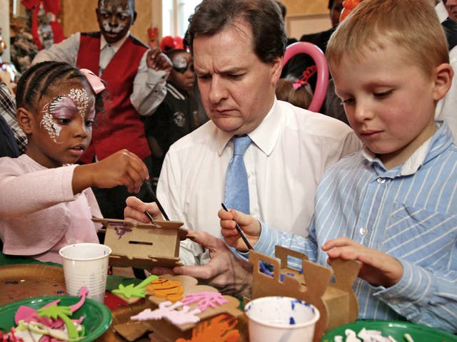 George Osborne hosts the Chancellor’s annual Christmas party yesterday for the Starlight charity