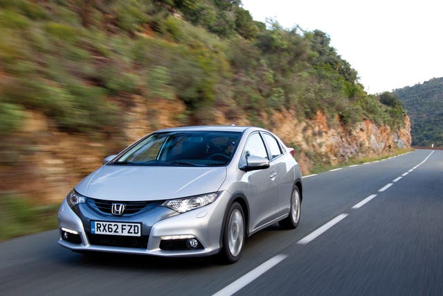 The new Honda Civic 1.6 i-DTEC from £19,400, Civic (petrol) prices from £16,955