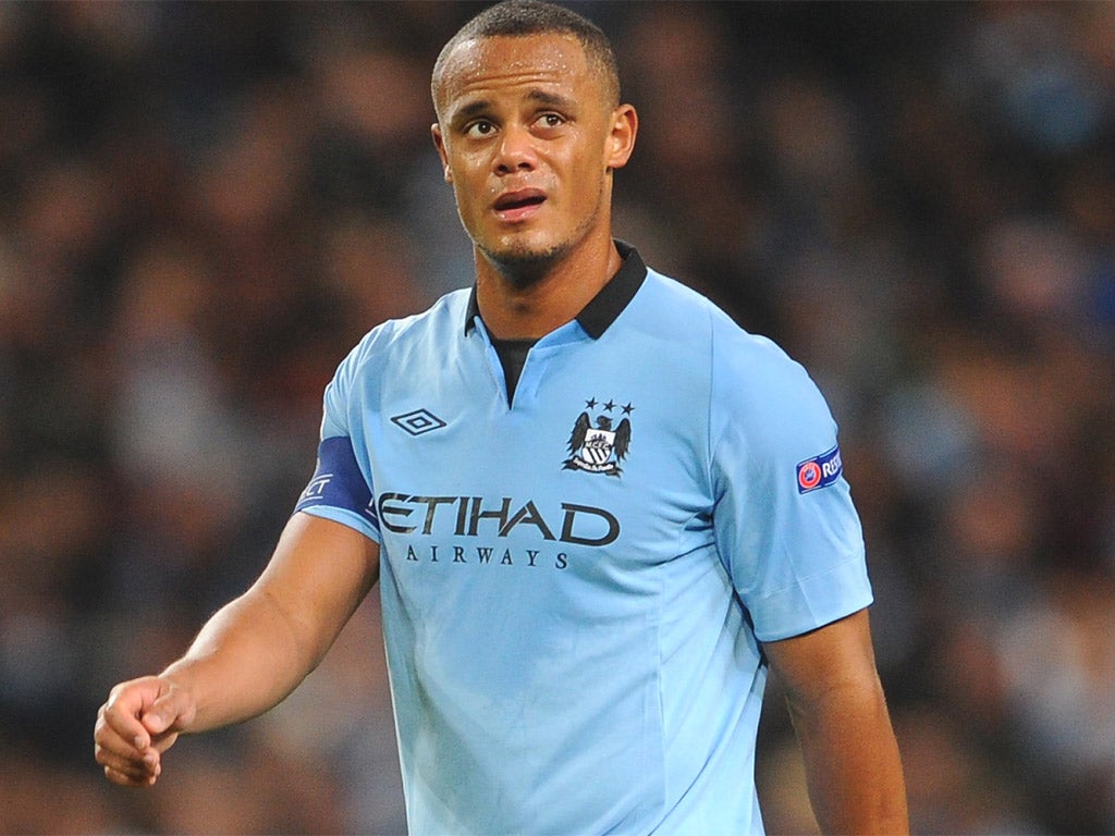 Kompany limped off during last Sunday's derby defeat
