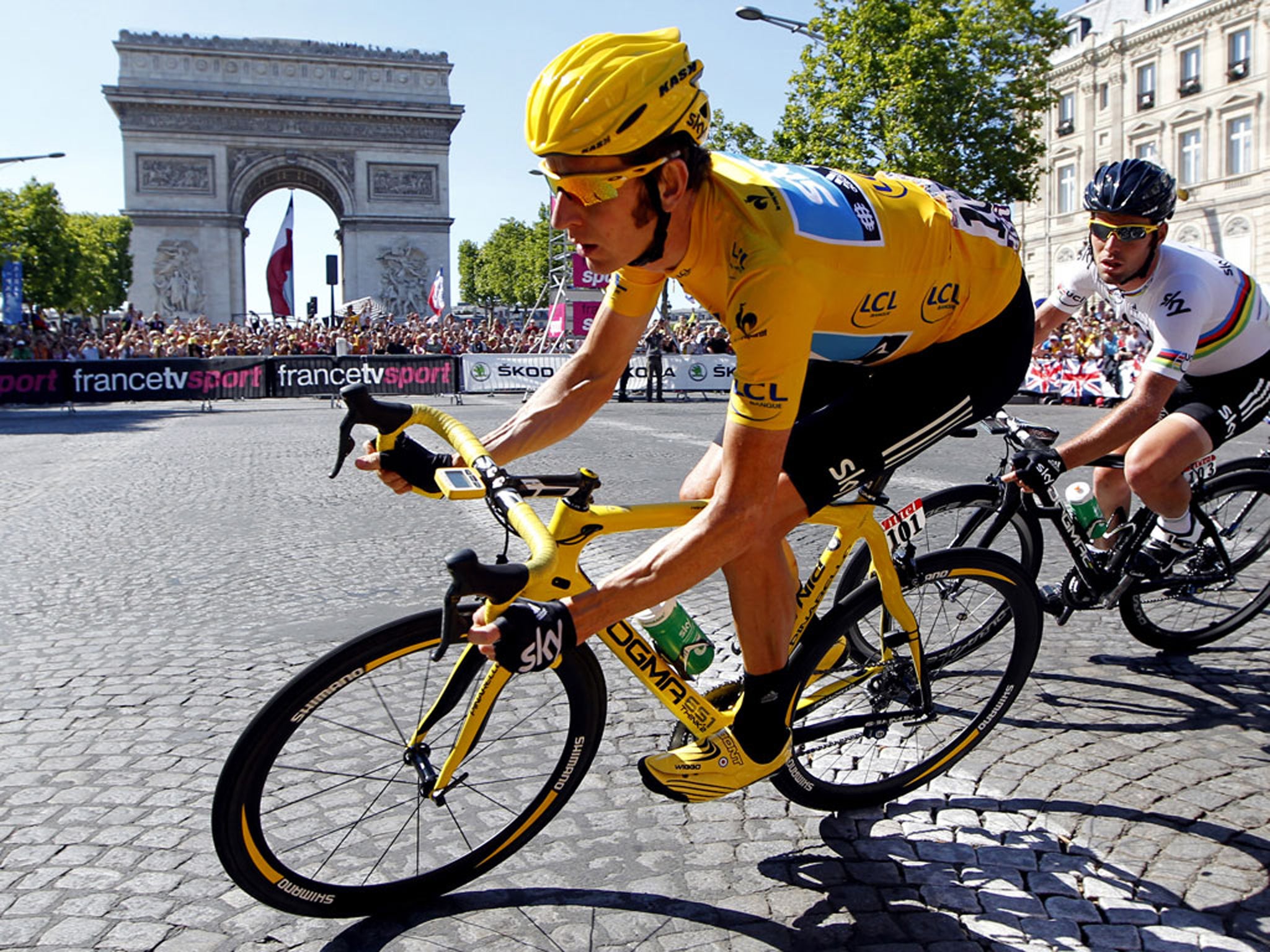 Wiggins could ride the 2013 Tour for Team Sky as part of the support group for Chris Froome
