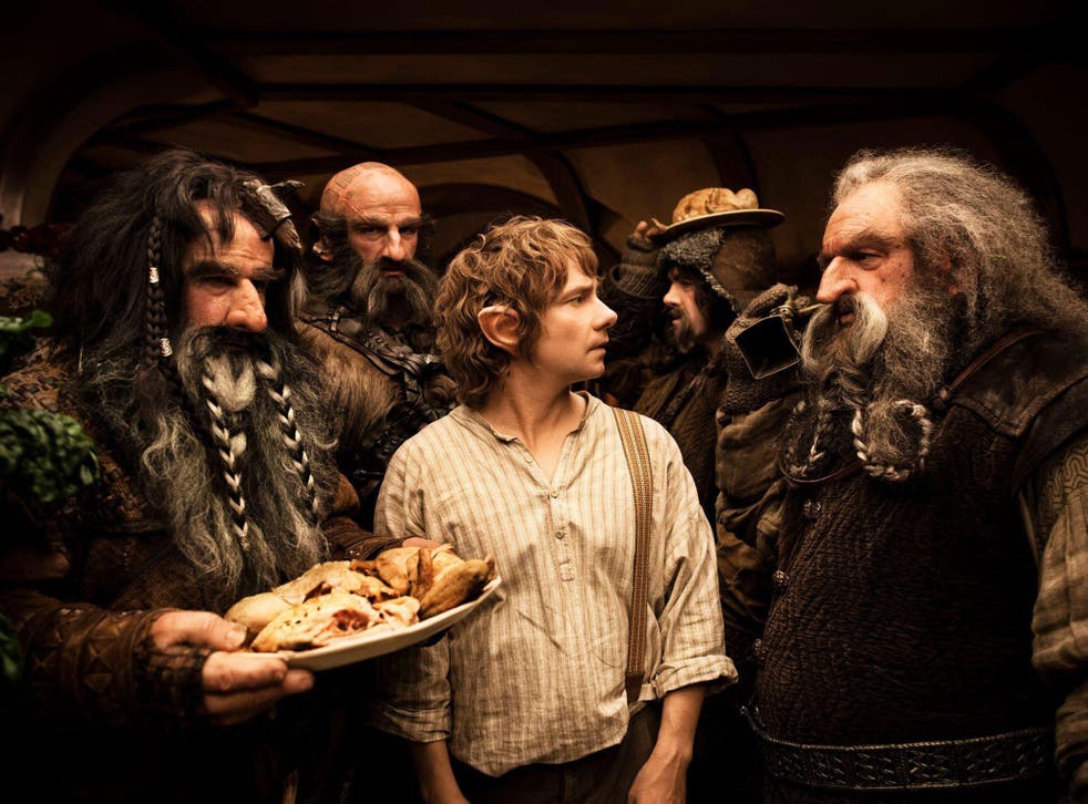 Hairy moment: Martin Freeman as Bilbo Baggins in 'The Hobbit: An Unexpected Journey'