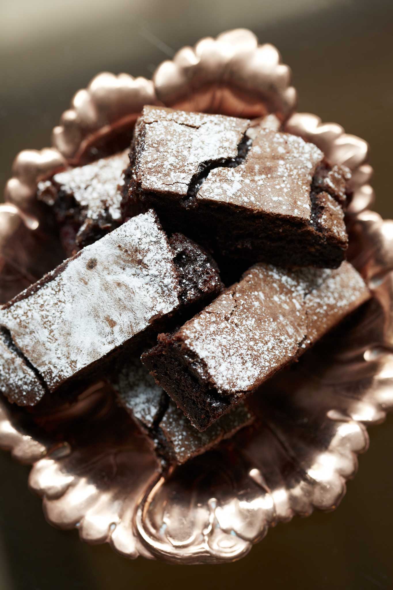 Chocolate and cranberry brownies