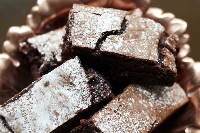 Chocolate and cranberry brownies
