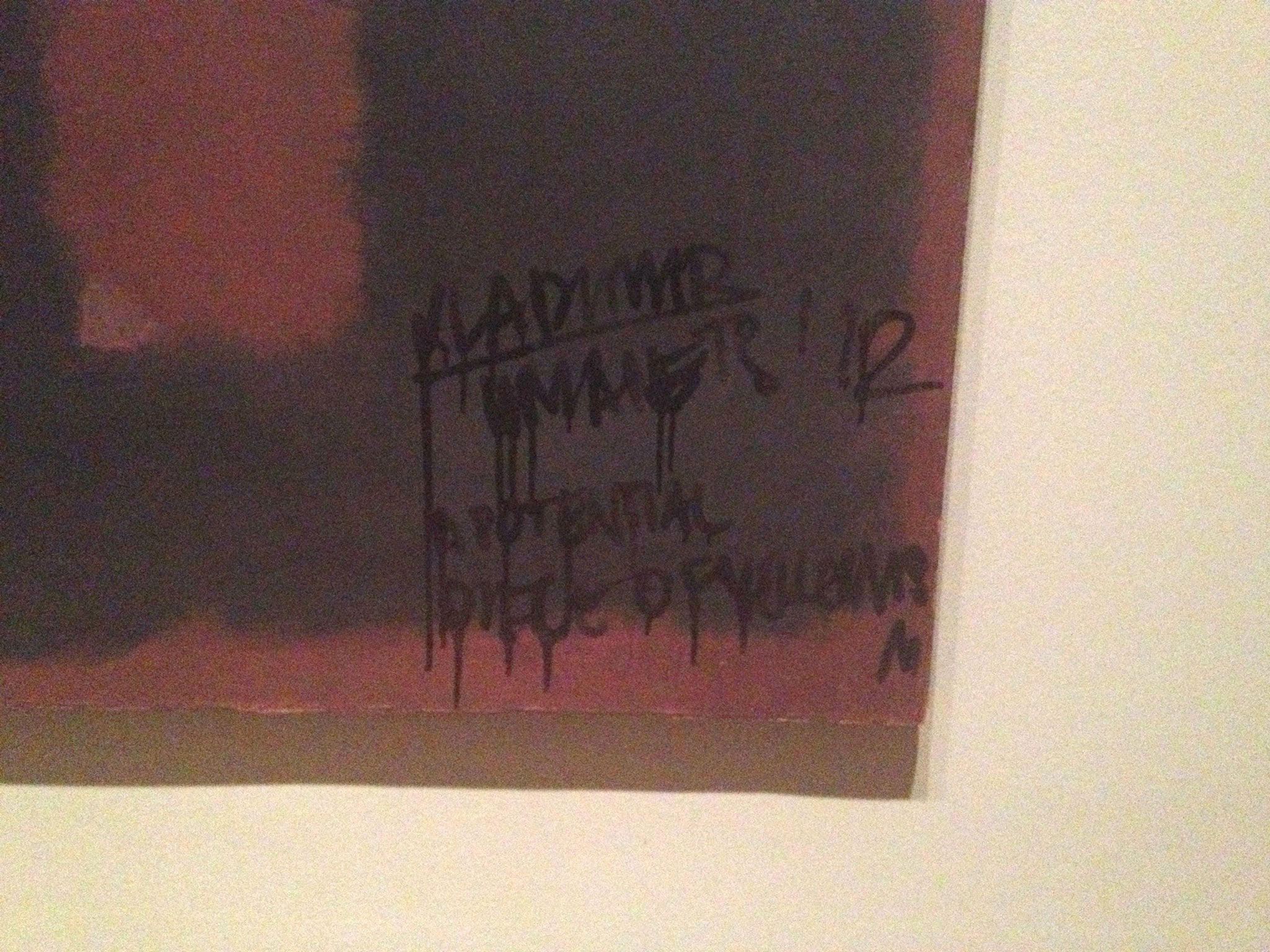 The defaced Rothko painting