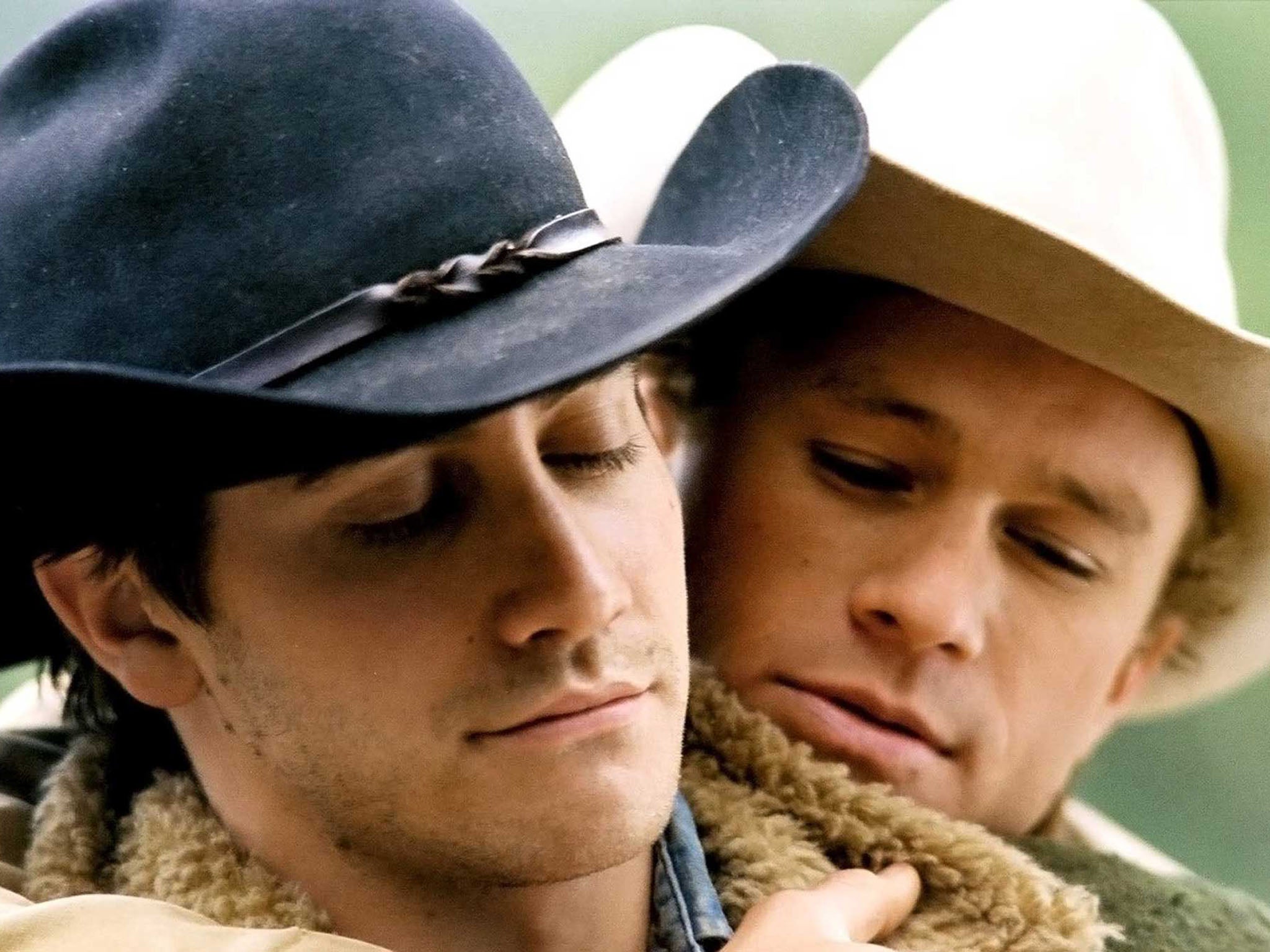 Jake Gyllenhaal as Jack and Heath Ledger as Ennis in ‘Brokeback Mountain’