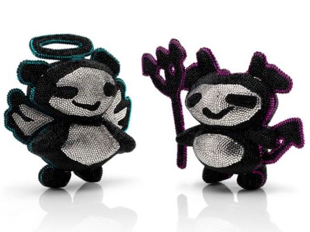 Panda power: Limited edition minaudières £9,500 each, Rob Pruitt for Jimmy Choo, jimmychoo.com