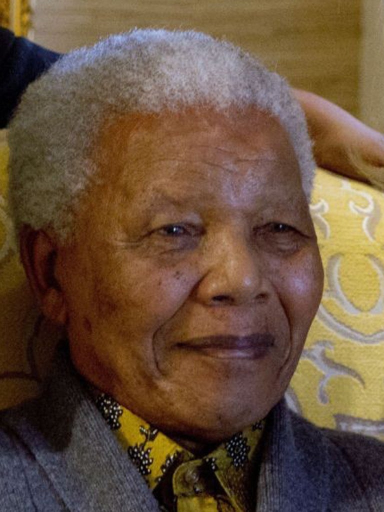 Nelson Mandela pictured in August