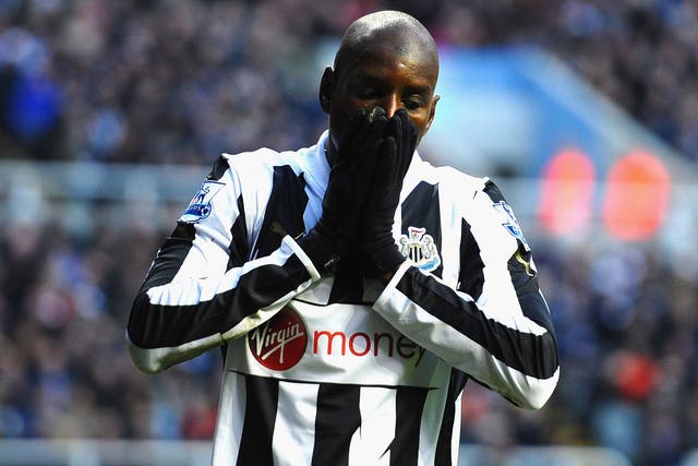Demba Ba rues a missed chance for Newcastle