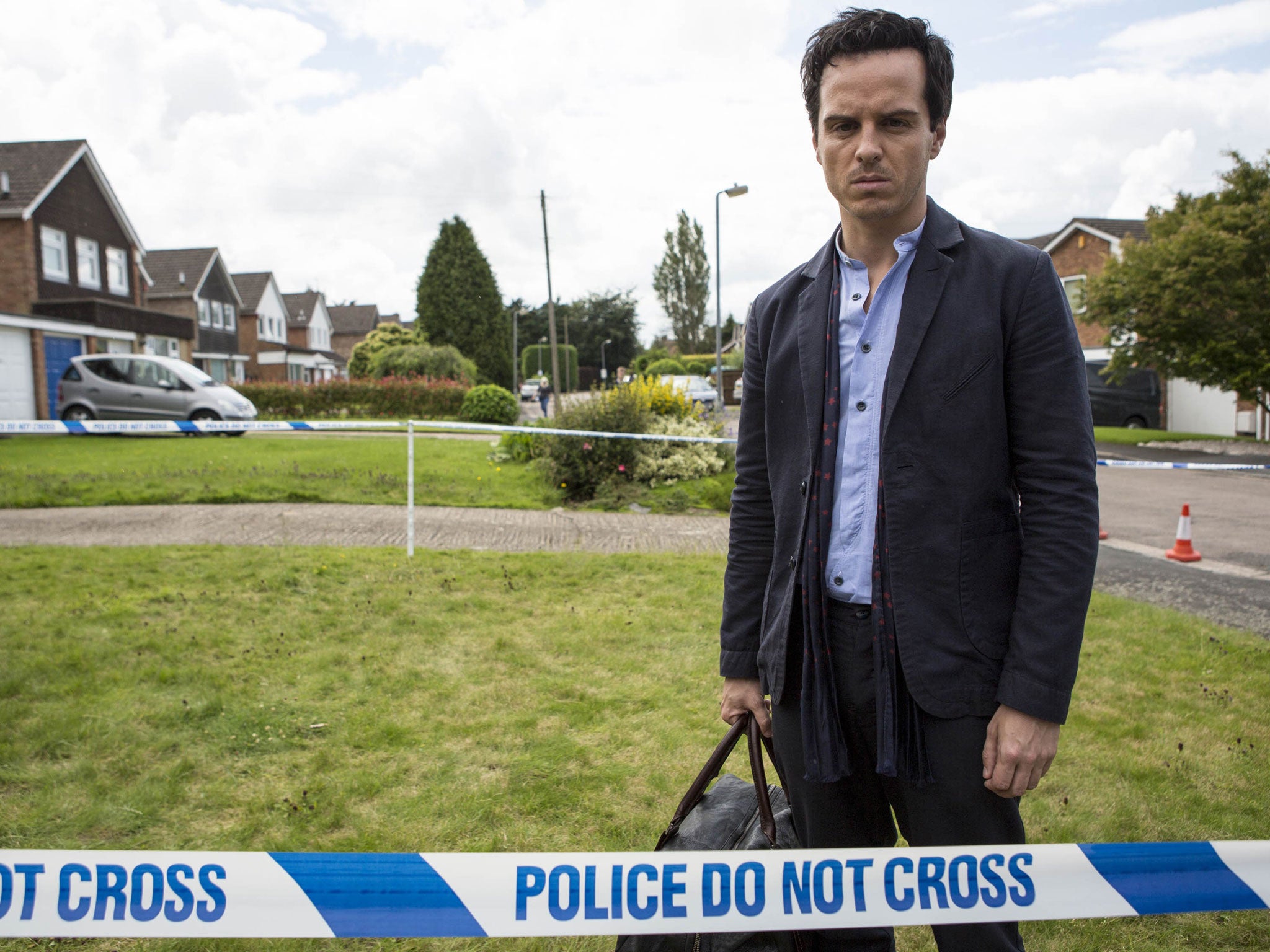 Son's return: Andrew Scott's Mark is faced with tragedy in his home town