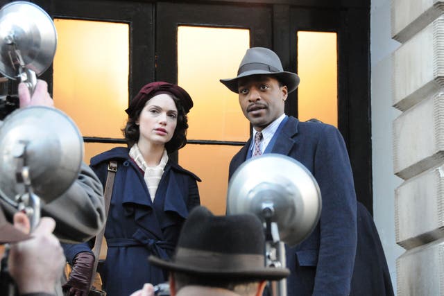 Hats off: The 1930s drama stars Janet Montgomery and Chiwetel Ejiofor