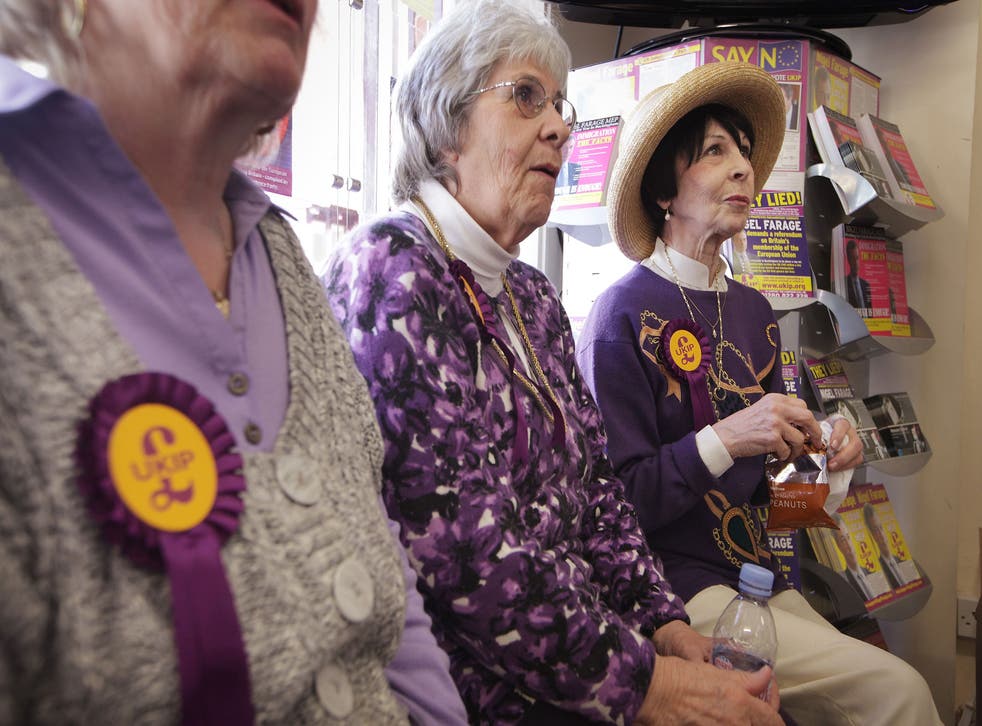UKIP workers await the arrival of their candidate Nigel Farage at campaign headquarters on April 8, 2010 in Buckingham, England.