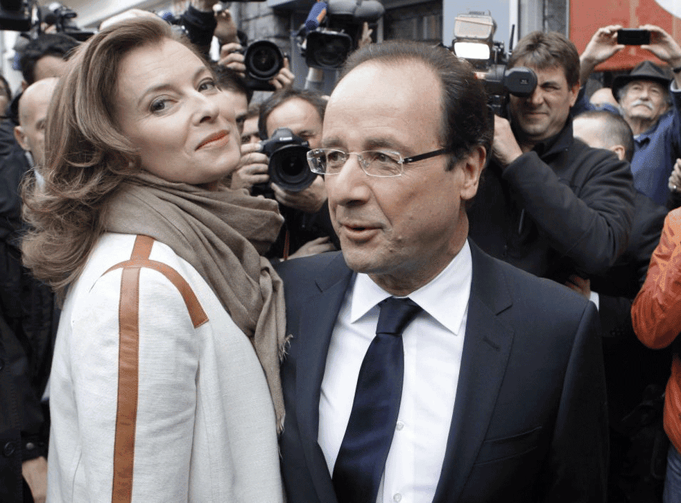Valérie Trierweiler with her partner, François Hollande