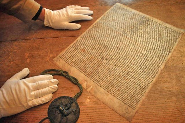 In 1215 the Magna Carta forced the English King (at the time King John) to respect the laws of the land and guaranteed rights and protections to his subjects