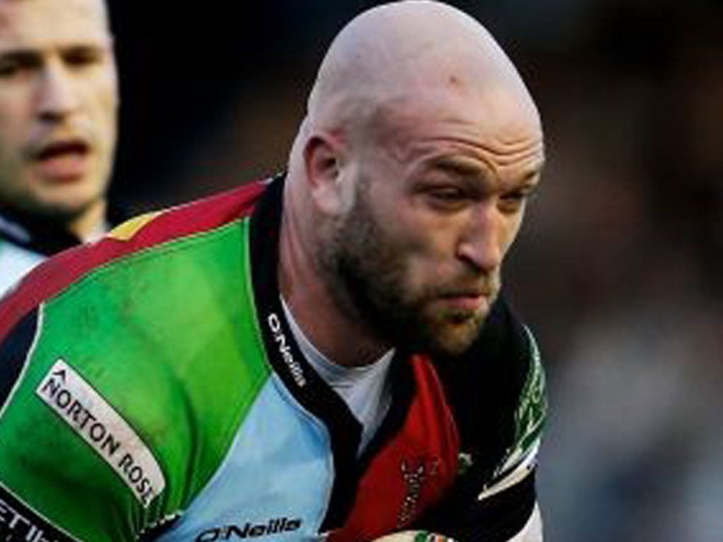 George Robson: The Harlequins lock urged his team-mates to
keep their strong form going