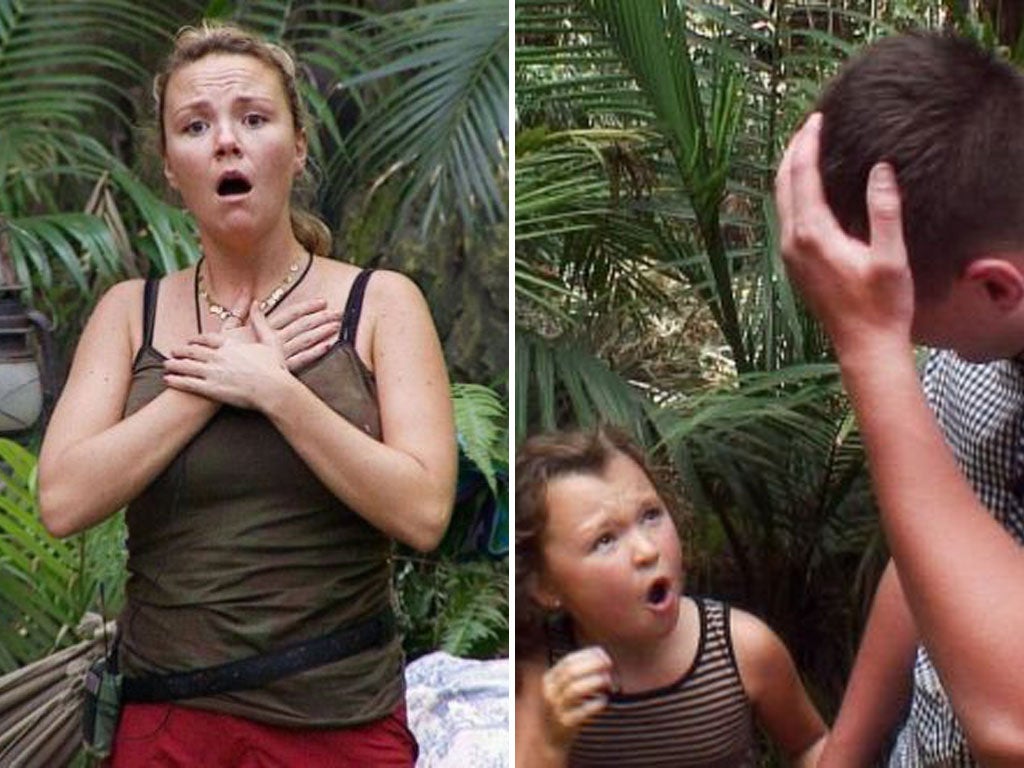 Ofcom has launched an investigation into I’m A Celebrity... into a
stunt involving Charlie Brooks, left, and her daughter, Kiki, right