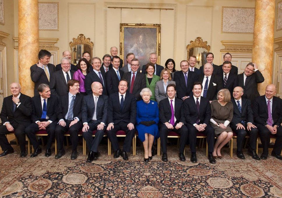 David Cameron Welcomes The Queen To Cabinet Table The Independent
