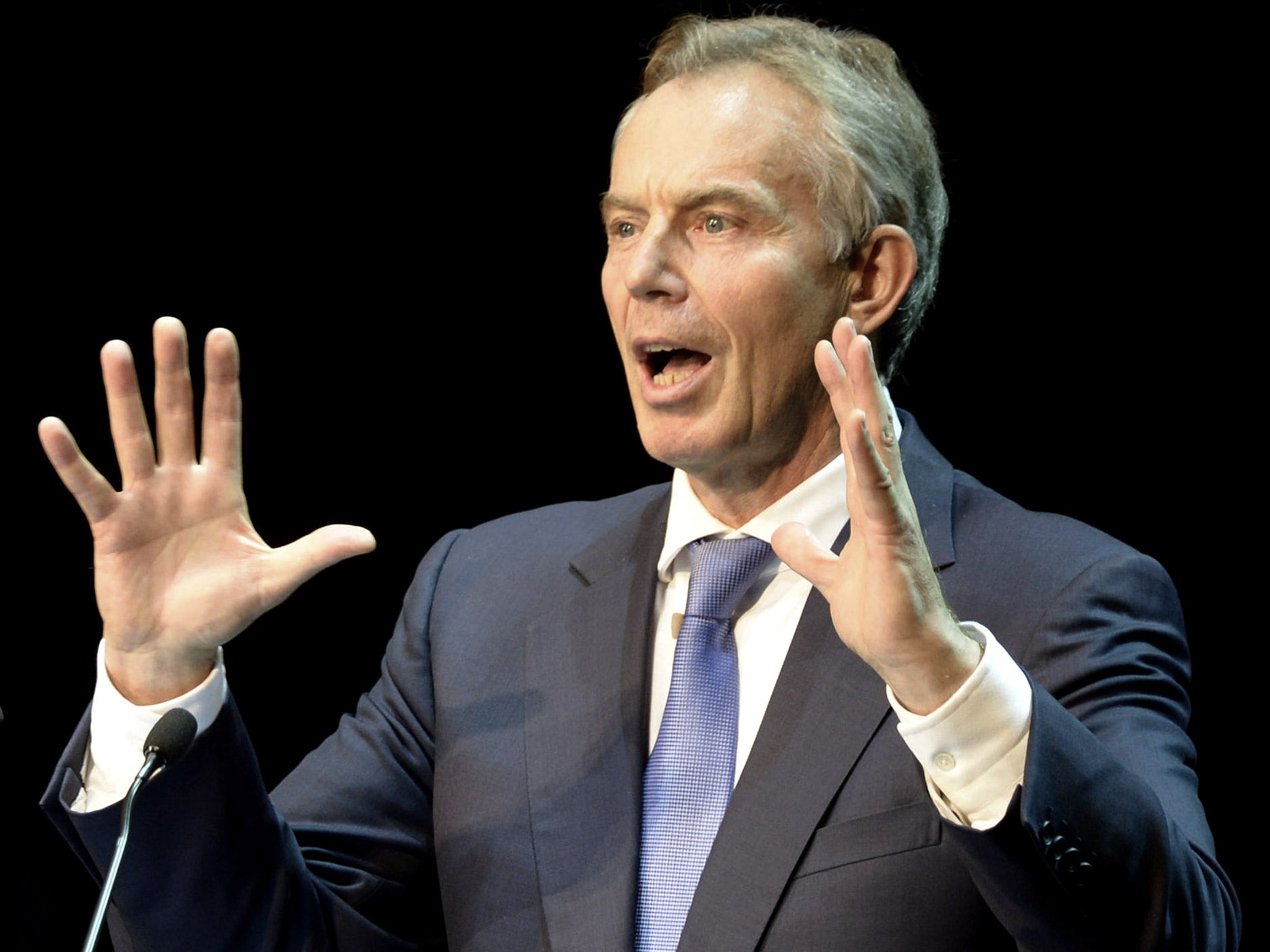 Tony Blair lashed out at Ukip, saying the party are 'never far from being nasty and never close to being sensible'
